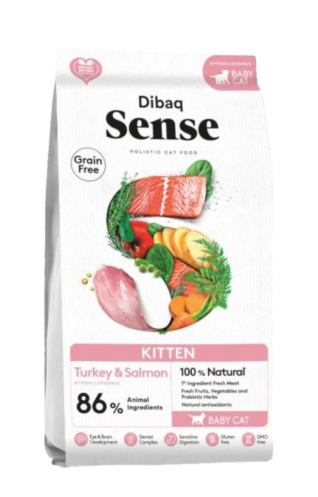 Dibaq Sense Cat KITTEN (TURKEY & SALMON) 