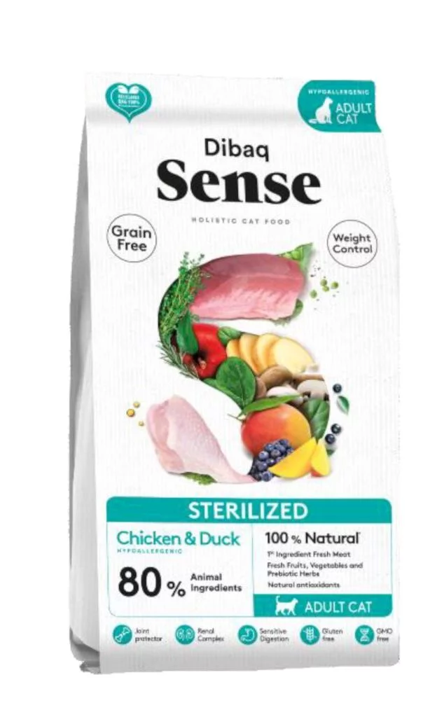 Dibaq Sense Cat STERILIZED (CHICKEN & DUCK) 