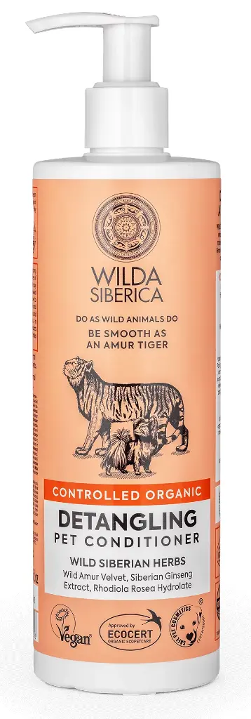 WILDA SIBERICA. Сontrolled organic "Detangling" pet conditioner