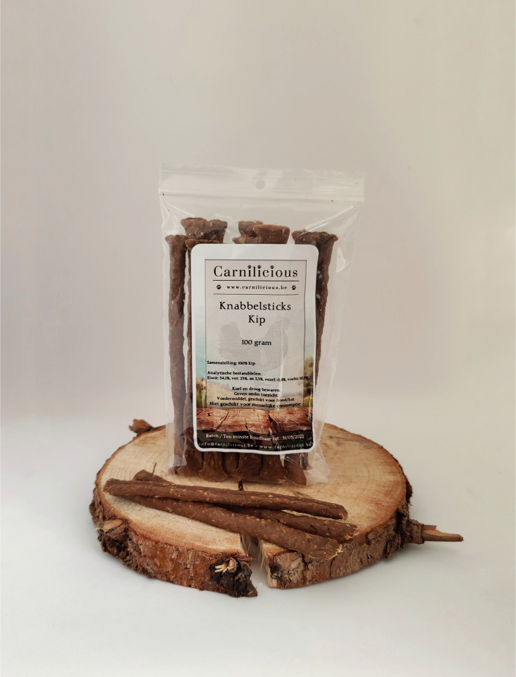 CARNILICIOUS Knabbelsticks Kip 100gr