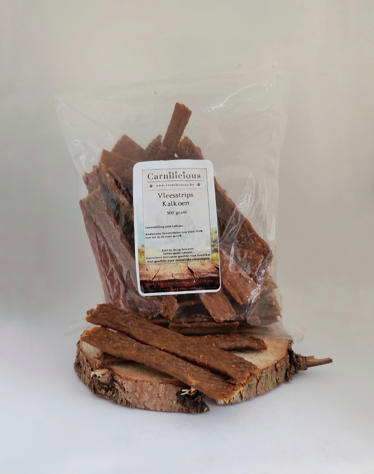 CARNILICIOUS Vleesstrips Kalkoen 150gr