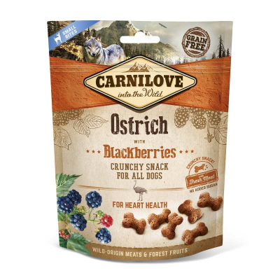 CARNILOVE Crunchy Snack Ostrich with Blackberries 200g 