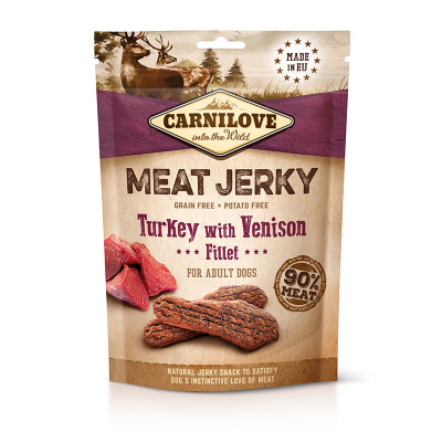 CARNILOVE Jerky - Turkey with Venison Fillet 100g 