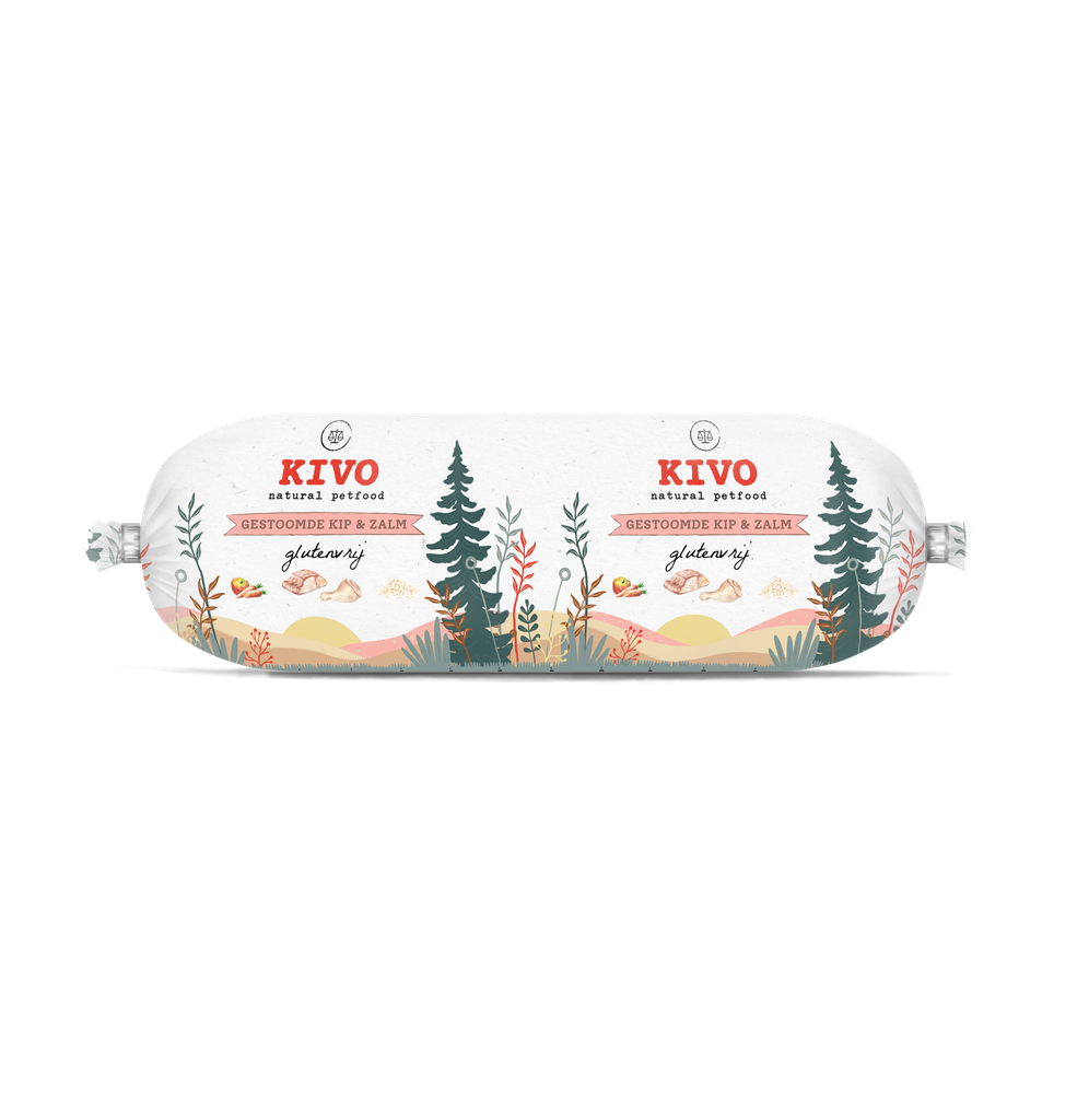 KIVO Kip & Zalm 600gr