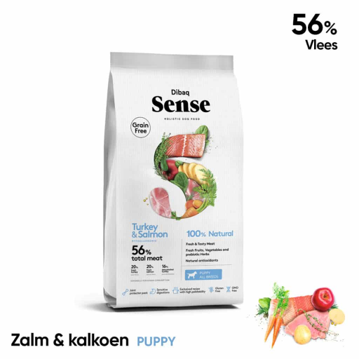 DIBAQ SENSE SALMON & TURKEY (PUPPY) | NO Grain
