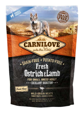 CARNILOVE Fresh Ostrich & Lamb for small dogs 