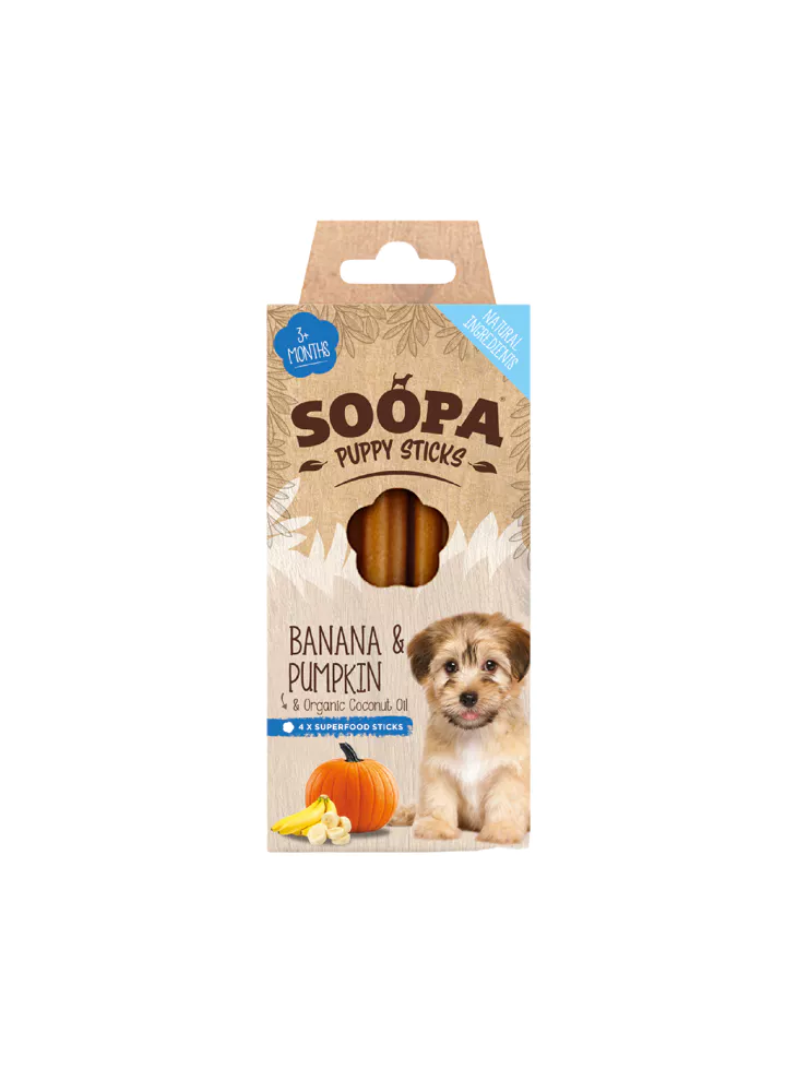 SOOPA Puppy Sticks Banana & Pumpkin