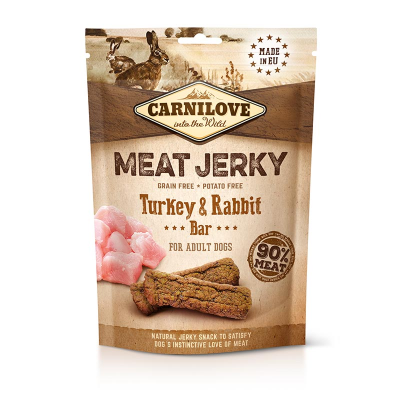 [8595602552009] CARNILOVE Jerky - Turkey & Rabbit Bar 100g 