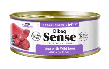 [8424160026748] Dibaq Sense Cat Wet 70g TUNA & WILD BOAR